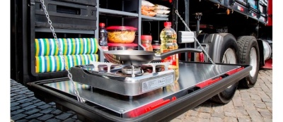 Caixa de cozinha e botijo em veculos de carga:  permitido?